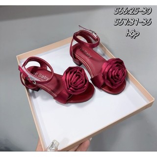 giày cao gót  hoa xinh cho bé full box
