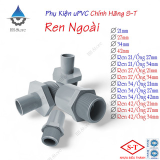 Ren ngoài, nối răng ngoài phi 21, 27, 34, 42, 21/27, 21/34, 27/21, 27/34, 34/21, 34/27, 34/42, 42/21, 42/27, 42/34mm.