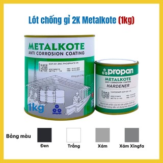 Epoxy Sơn lót chống rỉ 2 thành phần Metalkote độ bám cực tốt loại 1kg