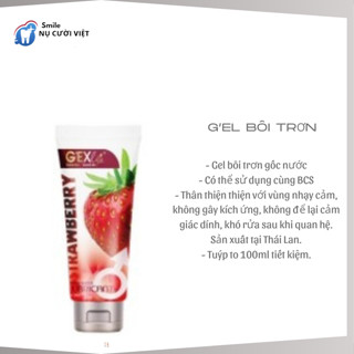 [TẶNG BCS]Gel bôi trơn cao cấp G'EXlife quyến rũ tuýp 100ml
