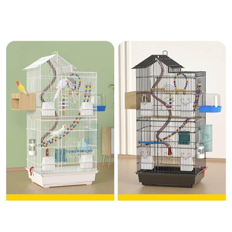   3019  Lồng Chim Mái Nhà Cao Cấp Cho Vẹt – Yến Phụng | Kích Thước 100x47,6x36 | Hàng Chính Hãng 