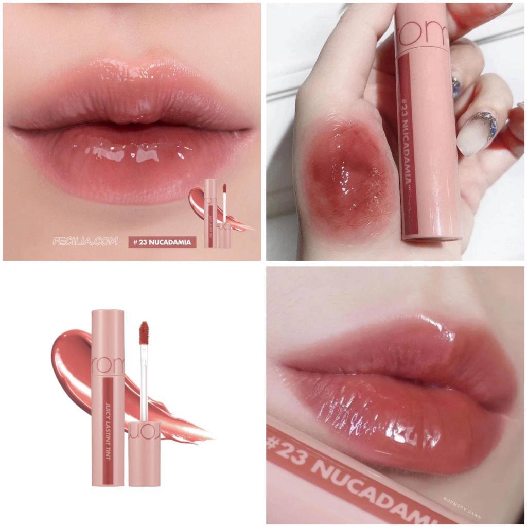 Son tint Romand Juicy Lasting Tint màu 23 Nucadamia Màu Đỏ Nâu Nude