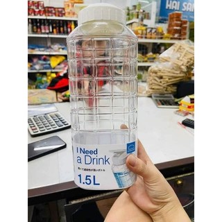 bình đựng nước 1lit Lock & Lock không chưa BPA