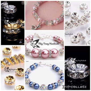5 vòng đệm đính xoàn (size từ 4mm-10mm) làm đồ thủ công, trang sức handmade