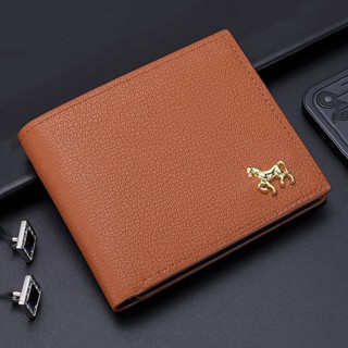 Ví nam cao cấp có ngăn khoá lớn kiểu ngang bóp da nam nhỏ gọn da PU loại 1 bền đẹp