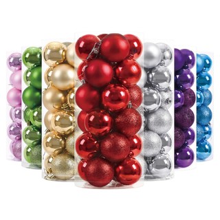 Set 6 quả, 12 quả châu 4cm treo trang trí cây thông noel nhân dịp giáng sinh