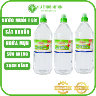 Nước muối súc miệng chai lớn 1000ml - nhà thuốc tây Mỹ Kim