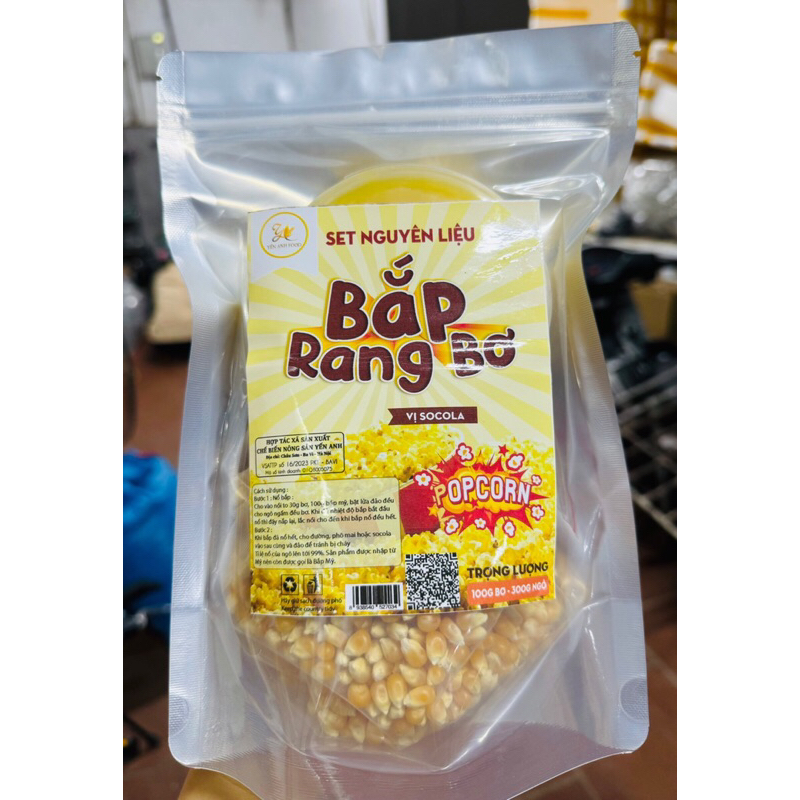 Sét bắp rang bơ vị socola
