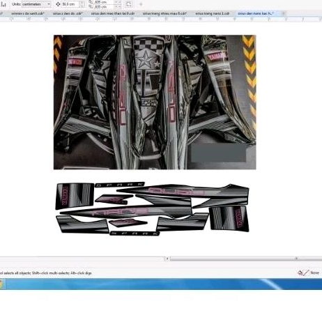 tem rời sirius đen phối xám hồng nano, tem 3 lớp khoing bay màu