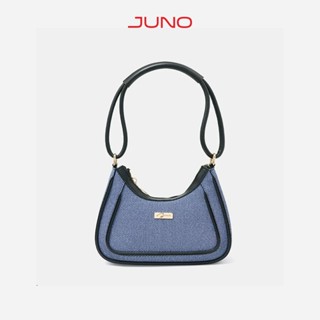Túi Xách Nữ Thời Trang JUNO Cỡ Nhỏ Đeo Vai Phối Tay Cầm Đôi TXN833