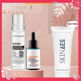 [KHUYẾN MẠI]Bội đôi loại bỏ nám tàn nhang dưỡng trắng da Detoxblanc tặng tắm trắng Skin aec 300ml