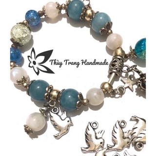 Charm Chim bồ câu trang trí vòng tay, trang sức handmade