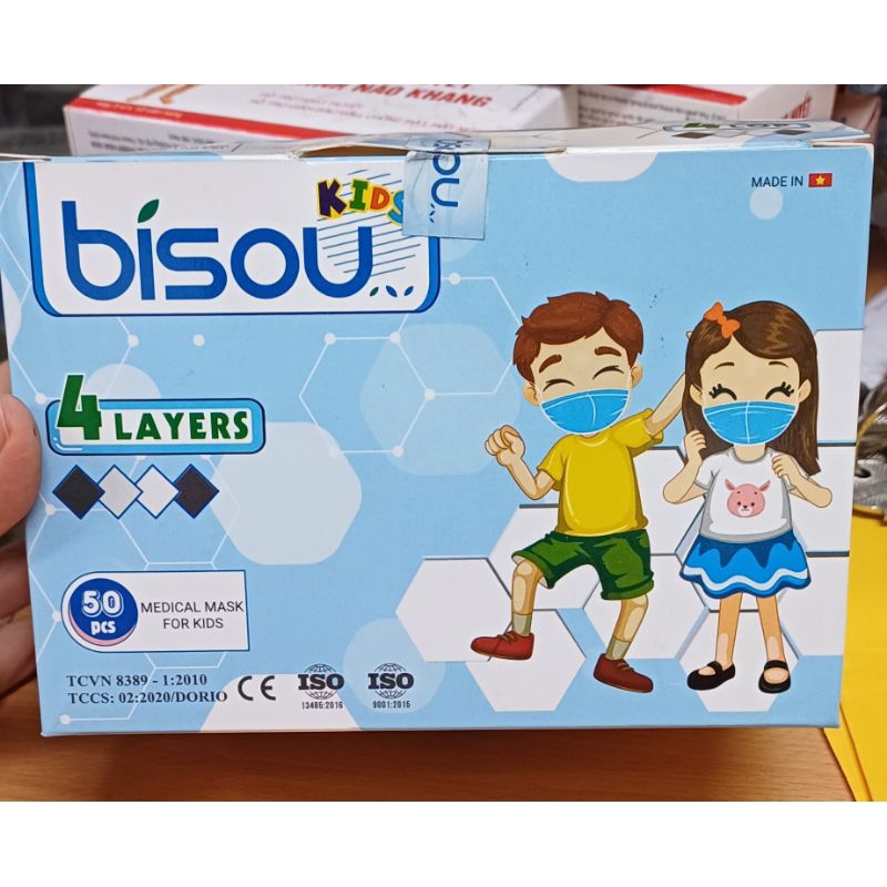 Khẩu trang yte trẻ em Bisou