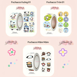  Cuộn 500 Sticker Nhãn Dán Pochacco Họa Tiết Hoạt Hình Ngộ Nghĩnh Bloomin2k Cute Trang Trí