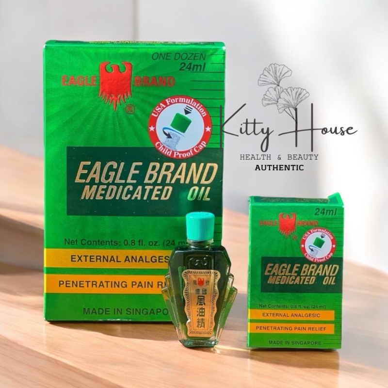 DẦU XANH CON Ó 2 NẮP SING MỸ