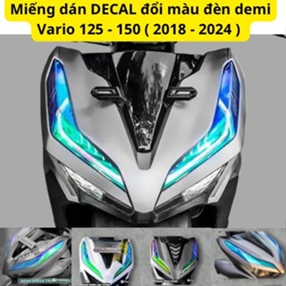 Miếng dán Film Decal DEMI và XI NHAN VARIO 125- 150 (1 CẶP ) Chống trầy xước.đổi màu đèn cho xe VARIO 2018-2024