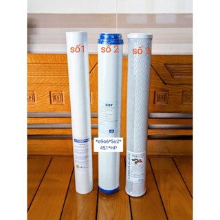 [FREESHIP 99K]_Bộ ba lõi  nước số 123 ly 20 inch dùng cho các loại máy lọc nước theo từng phân loại