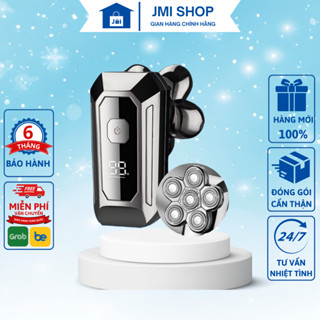 Máy cạo râu, cạo đầu trọc YUEKE YK3766 cao cấp với 6 lưỡi công nghệ tự mài sắc - JMI SHOP