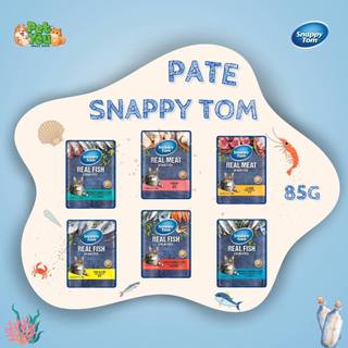 Pate cho mèo Snappy Tom Real Fish Grain Free 85g