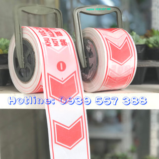 Băng cảnh báo an toàn, cuộn dây cảnh báo công trình, cuộn rào, băng rào loại 50m - 100m