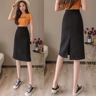 Chân váy dài chân váy midi dáng chữ A lưng cao phom đẹp