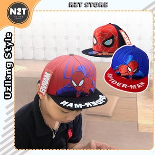 Mũ cho bé từ 2- 7 tuổi thêu hình người nhện Spider Man, nón lưỡi trai trẻ em đi học đi chơi cực hot.