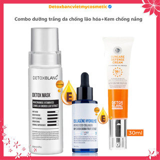 [Chính hãng]Combo collagen chống lão hóa dưỡng trắng da căng mịn detox blanc