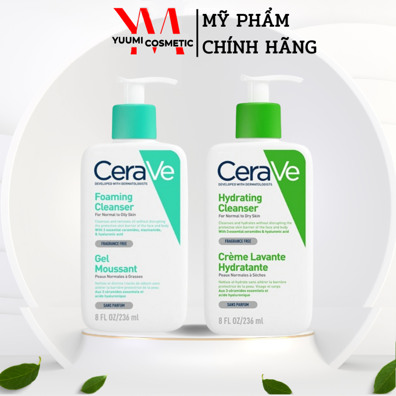 Sữa rửa mặt giúp làm sạch sâu dành cho da dầu CeraVe Foaming Cleanser 236ML