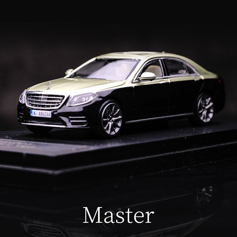 MÔ HÌNH 1:64 MASTER - Mercedes-Benz S-Class S450 (W222) 10th Generation Classic Black And Gold