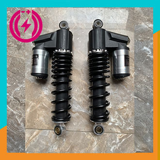 Phuộc dầu sau xe đạp điện 29cm (tâm ốc 27), gắn được hầu hết trên các xe đạp điện Cap A, Pega, Samur