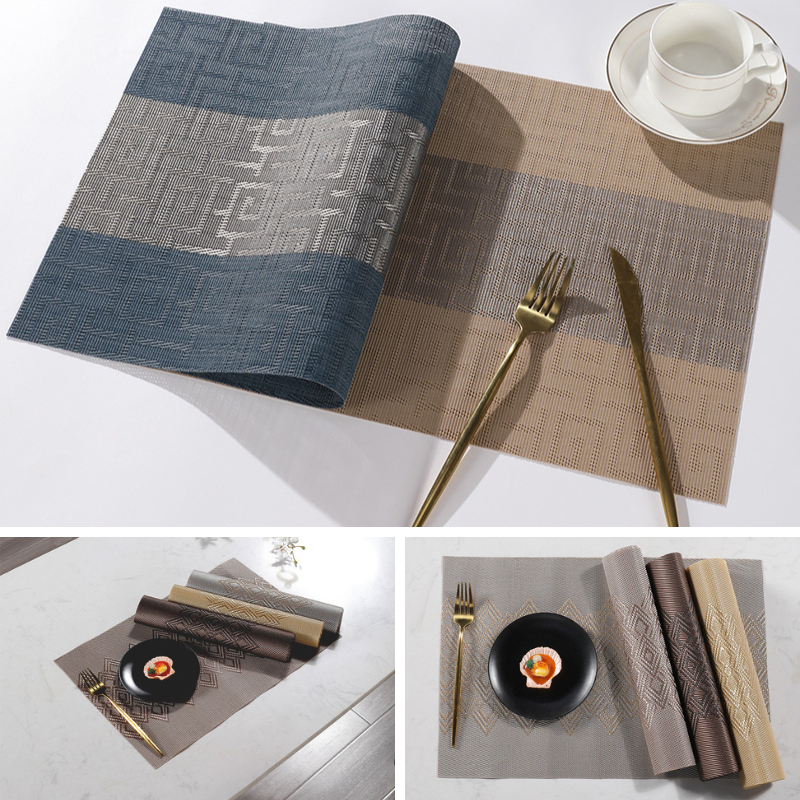 Tấm Lót Bàn Ăn 45x30cm, Tấm Lót Placemat Cách Nhiệt Nhựa PVC, Thảm Trải Bàn Ăn Nhà Hàng Khách Sạn