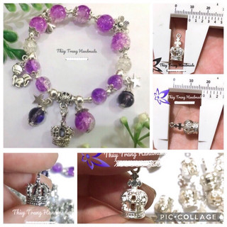 Charm vương miện 3D trang trí vòng tay, đồ trang sức handmad