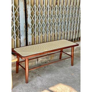 Ghế Băng Decor phối mây mắt cáo