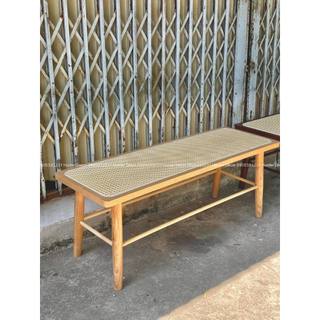 Ghế Băng Decor phối mây mắt cáo