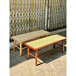 Ghế Băng Decor phối mây mắt cáo