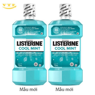 Combo 2 Chai Nước Súc Miệng Listerine Thái Lan 750ml+750ml