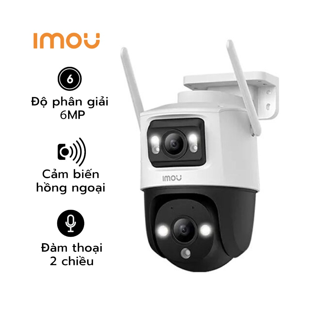 Camera 2 Mắt Ngoài Trời IMOU Cruiser Dual 6MP IPC-S7XP-6M0WED