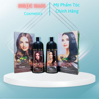 Dầu Gôi Phủ Bạc ĐL Collagen- Nhuộm Phủ Bạc Không Dính Da Đầu  500ML