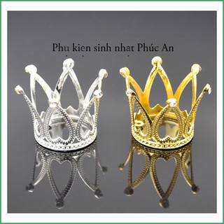 Vương miện nhỏ 3cm đính đá trang trí bánh kem