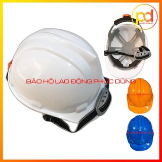 Mũ bảo hộ lao động giá rẻ màu trắng khoá vặn ôm sát đầu giá rẻ nón bảo hộ công nhân công trình tiện lợi phù hợp nam nữ