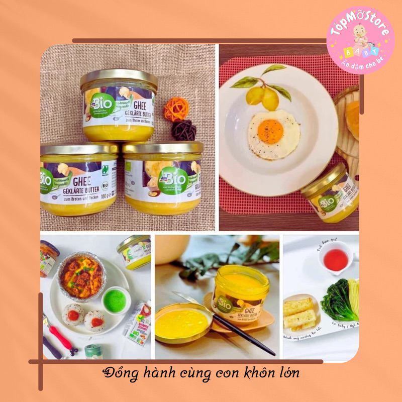 Bơ Ghee Hữu Cơ Enter Bio/Dm Bio Đức Cho Bé Ăn Dặm 6M