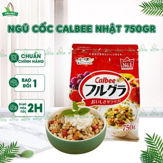 [MỚI T3/25] Ngũ cốc Calbee Nhật Bản hoa quả , trái cây dùng ăn sáng ăn kiêng giảm cân 750G