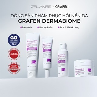GRAFEN bộ sản phẩm phục hồi nền da Dermabiome trọn bộ sữa rửa mặt, sáp tẩy trang, bột tẩy trang