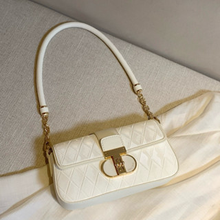 [Chính hãng] Túi xách nữ Chio2nd màu trắng size 20cm, túi kẹp nách + túi đeo chéo CD30932