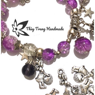 Charm Cô bé quàng khăn đỏ trang trí vòng tay, trang sức handmade