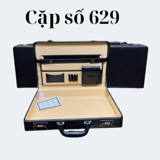 Cặp số da khoá số kép 629 bảo mật cao, chất liệu da PU cao cấp chống nước, chống bong tróc hiệu quả