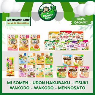 Tổng hợp mì somen - udon - bún khô nhật bản hakubaku - itsuki - wakodo - wakodo - mennosato cho bé ăn dặm
