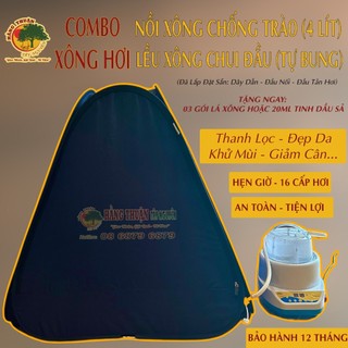 (Tặng 3 gói lá xông) Nôì Lều Xông Hơi Giải Cảm giảm Cân Tại Nhà
