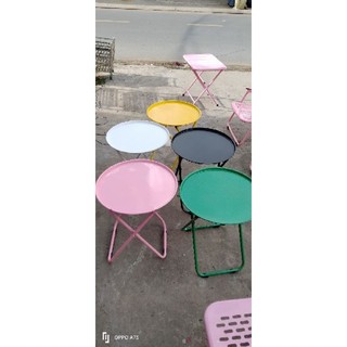 Bàn tròn xếp Sắt đủ màu