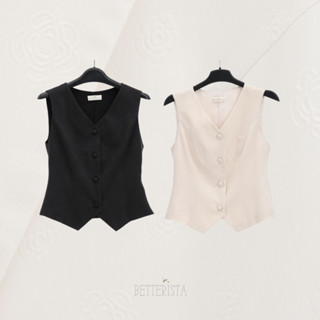 Camellia Gilet - Áo Gilet thiết kế vải hoa nổi Betterista